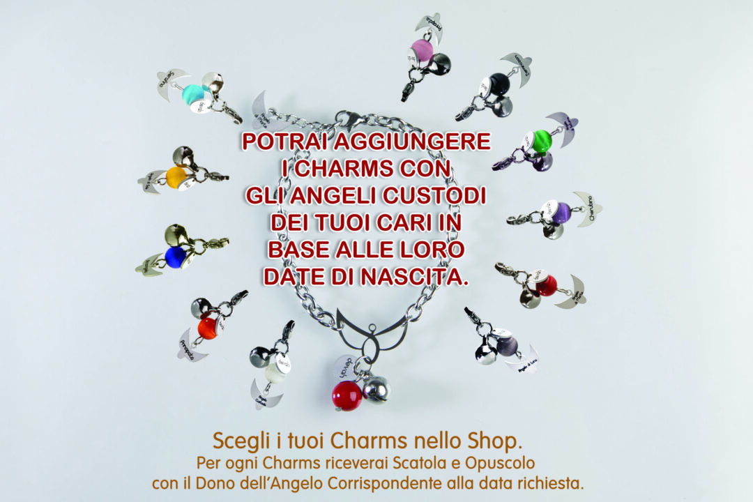 BRACCIALE CON CHARMS I MIEI ANGELI DEVAH POTESTA' MARTE ROSSO