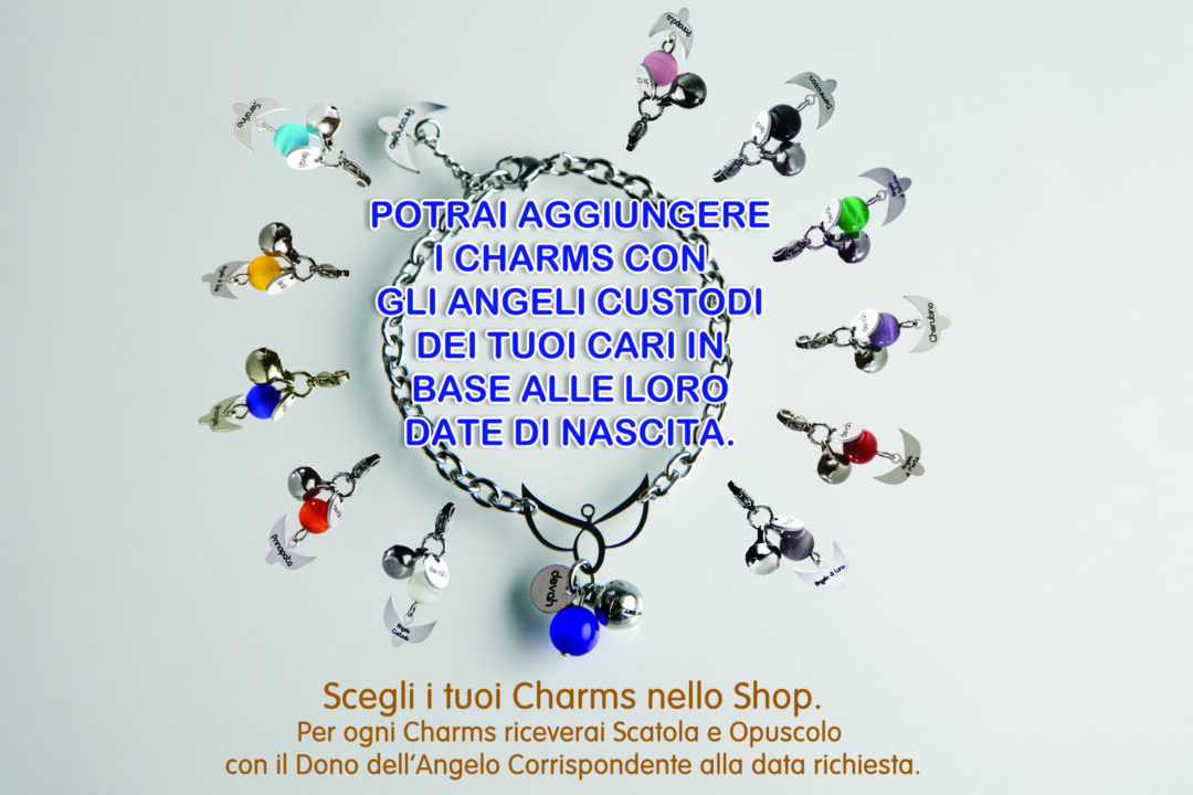 BRACCIALE CON CHARMS I MIEI ANGELI DEVAH ARCANGELI AZZURRO